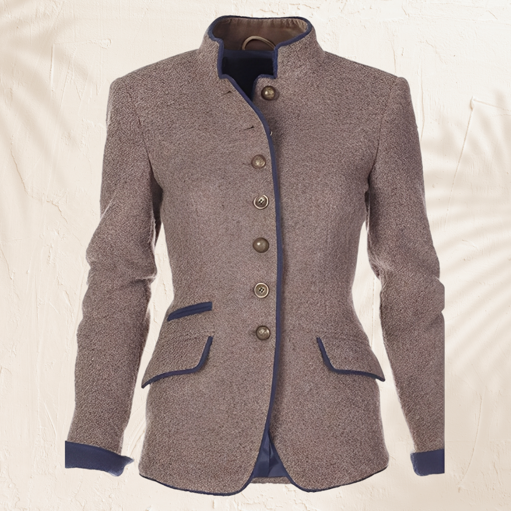 Clémence – Elegancka jednolita kurtka damska