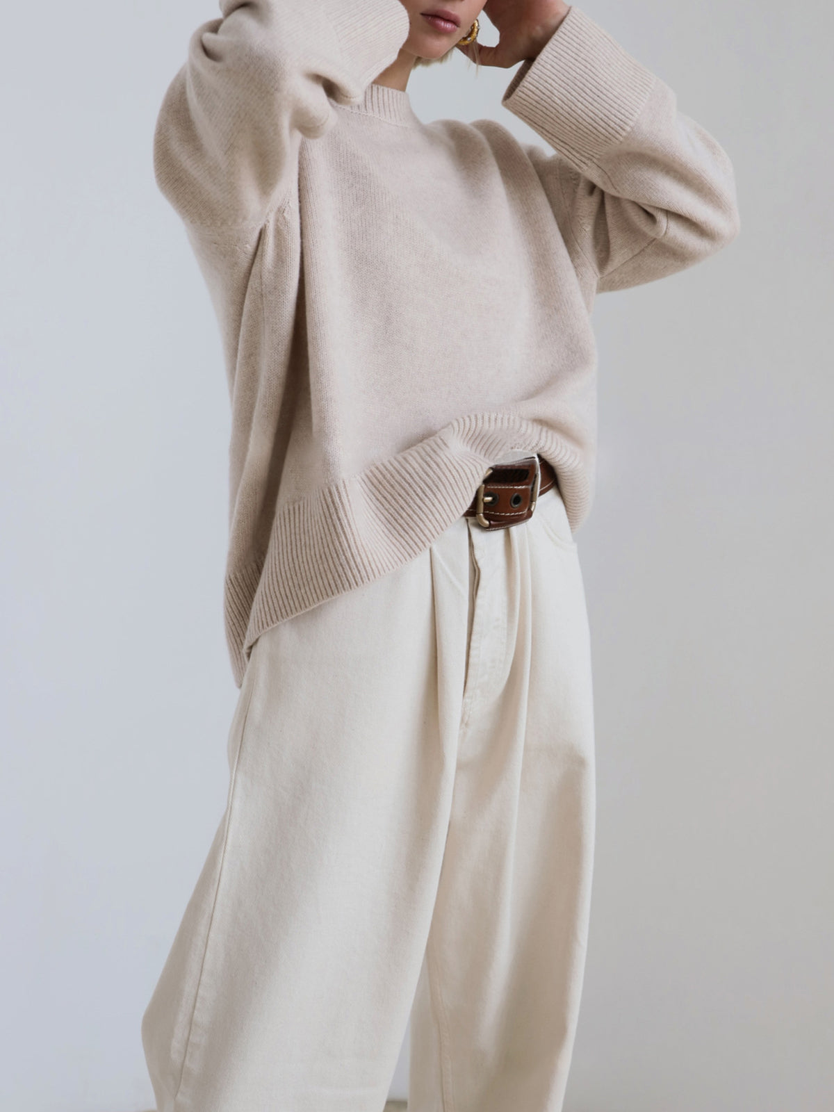 Amara – Oversized Pullover „Cukrowa Wata“