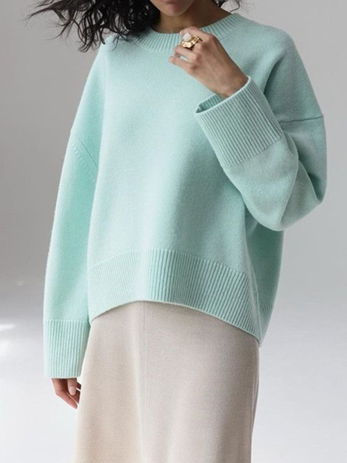 Amara – Oversized Pullover „Cukrowa Wata“