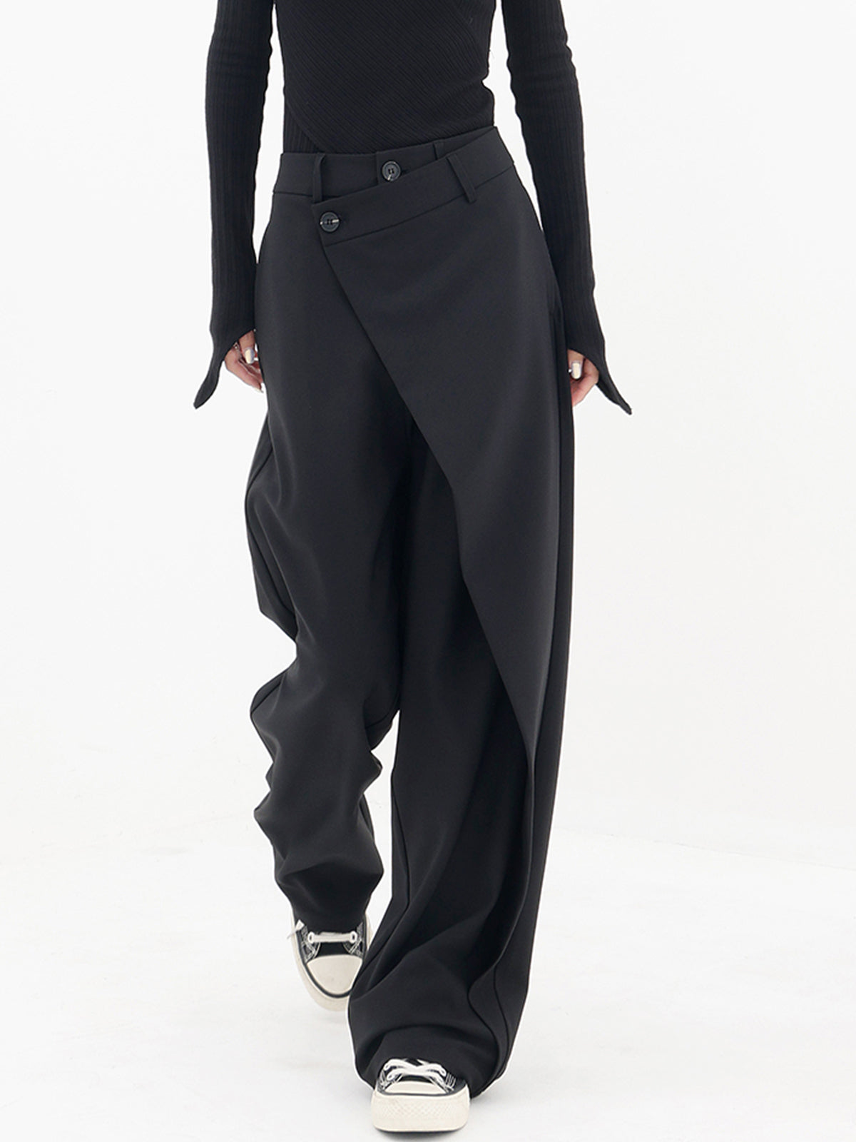 Thalia – Spodnie baggy asymetryczne