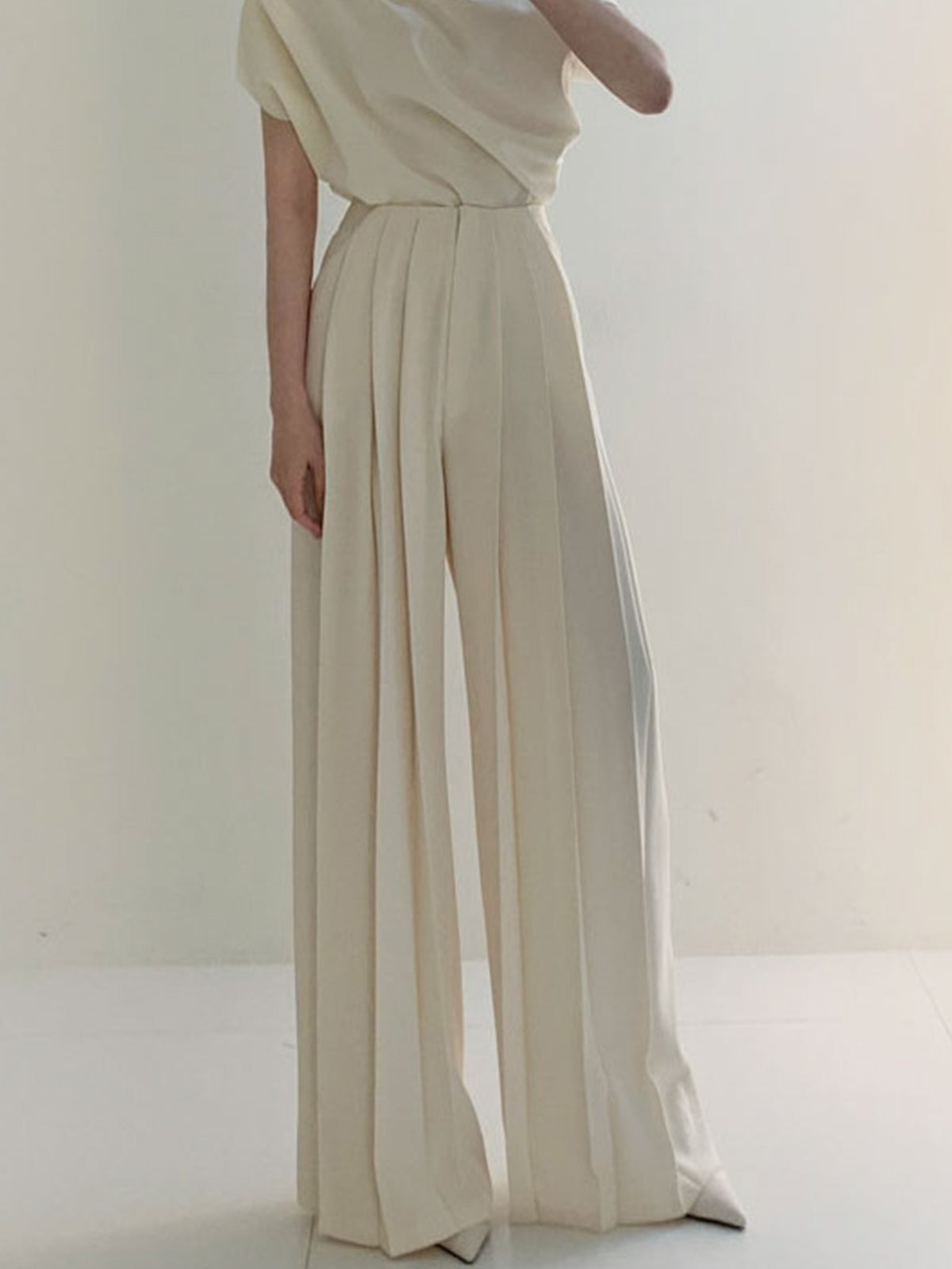 Marlene – Geplisste High-Waist Hose