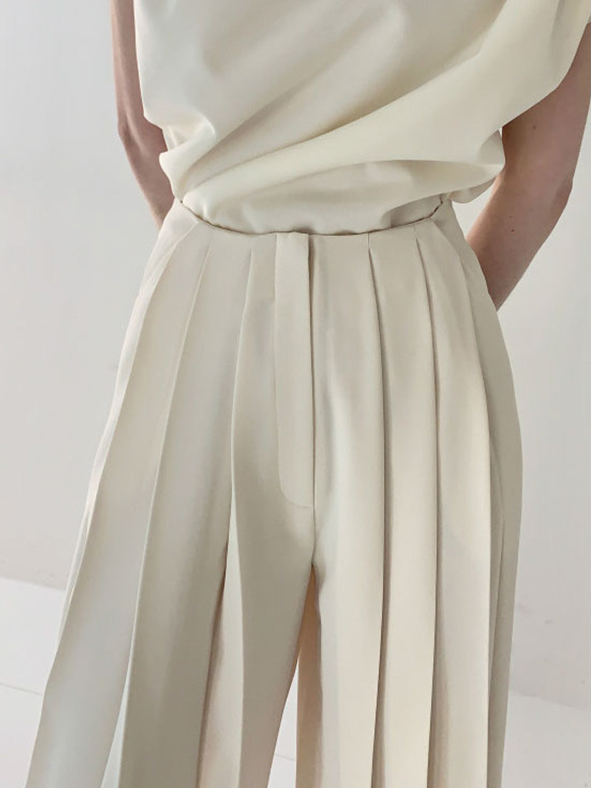 Marlene – Geplisste High-Waist Hose