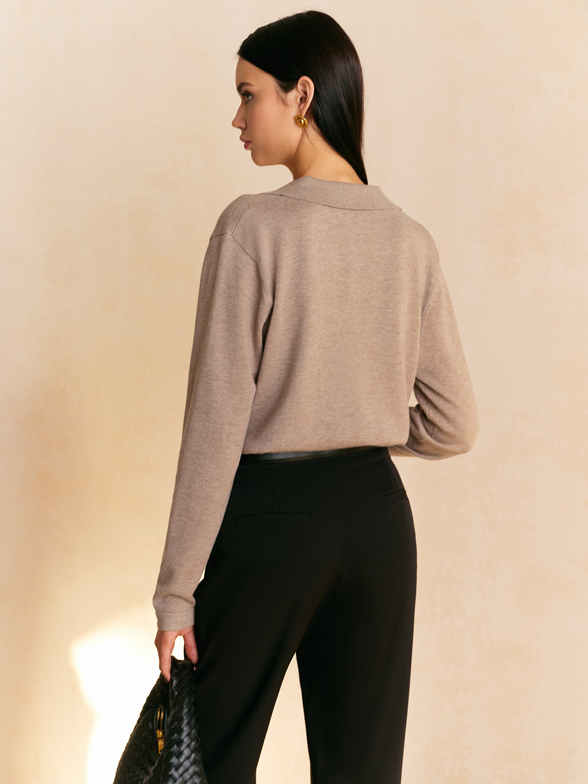 Fiona – Pullover z freizeitowym kołnierzem