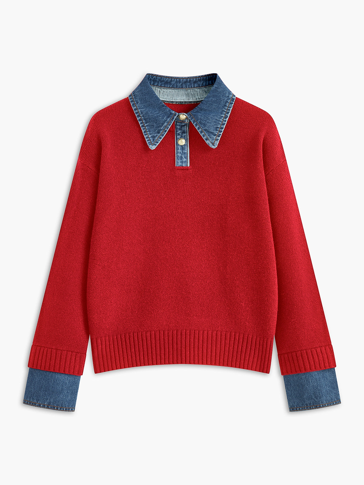 Nellie – 2-w-1 Sweter z Rewersowym Panelem