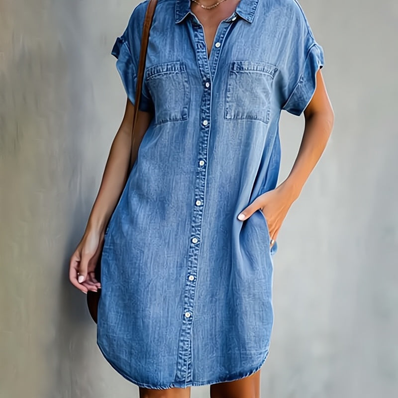 Daphné – Sukienka z Dżinsu Elegancka