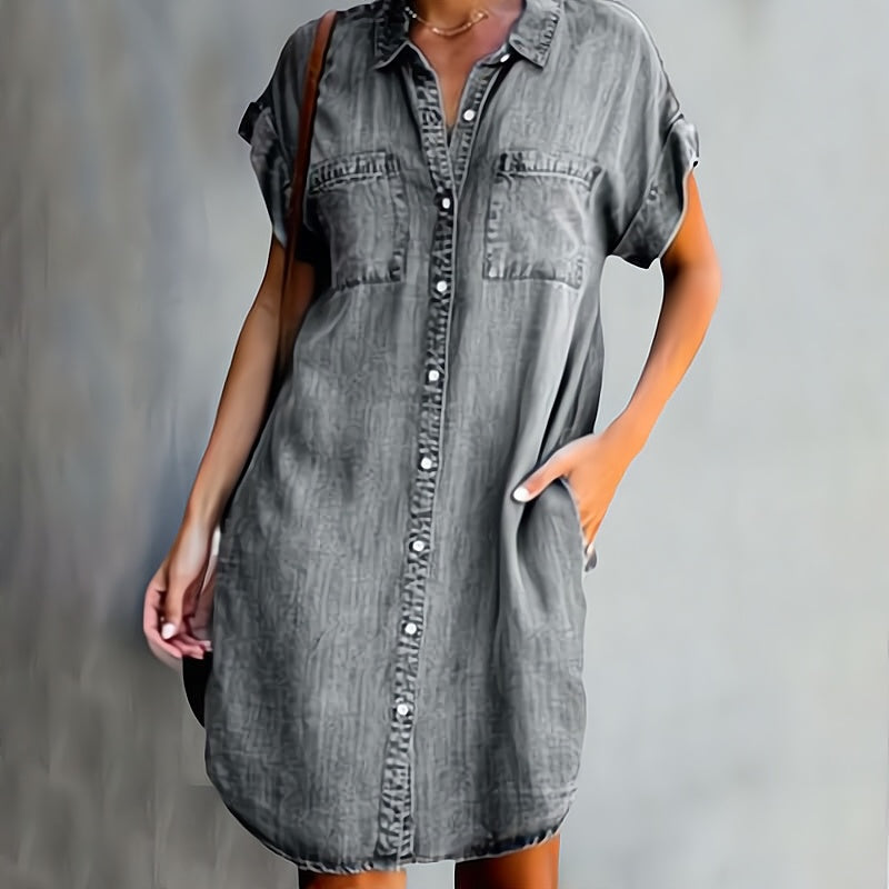 Daphné – Sukienka z Dżinsu Elegancka