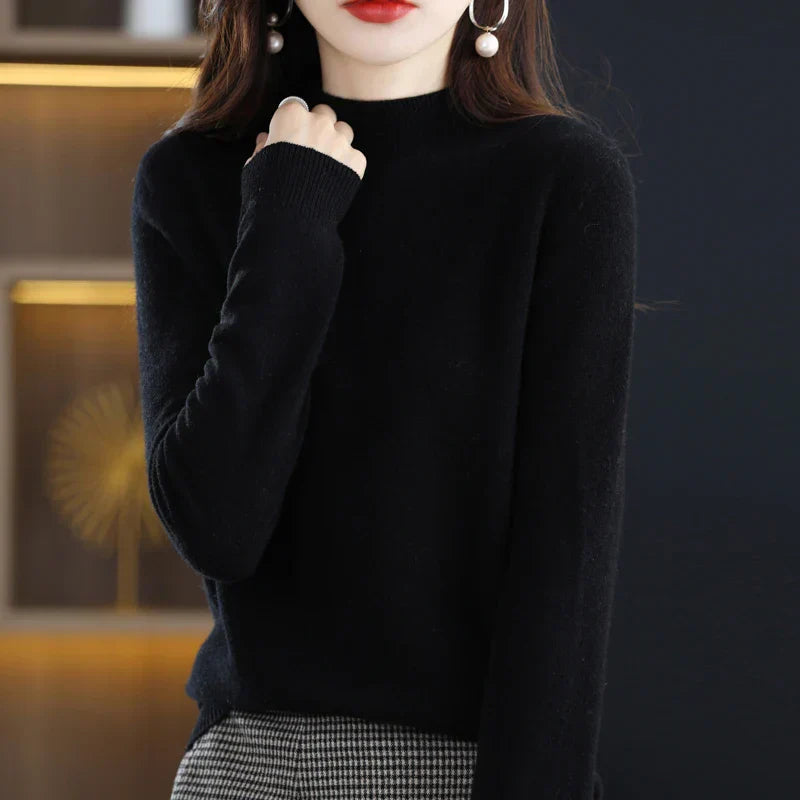 Carlotta – Stylowy Pullover z Wzorem Warkocza