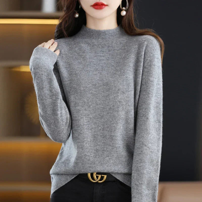 Carlotta – Stylowy Pullover z Wzorem Warkocza