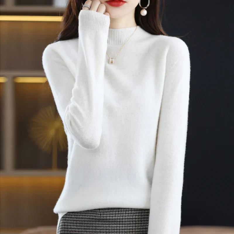 Carlotta – Stylowy Pullover z Wzorem Warkocza