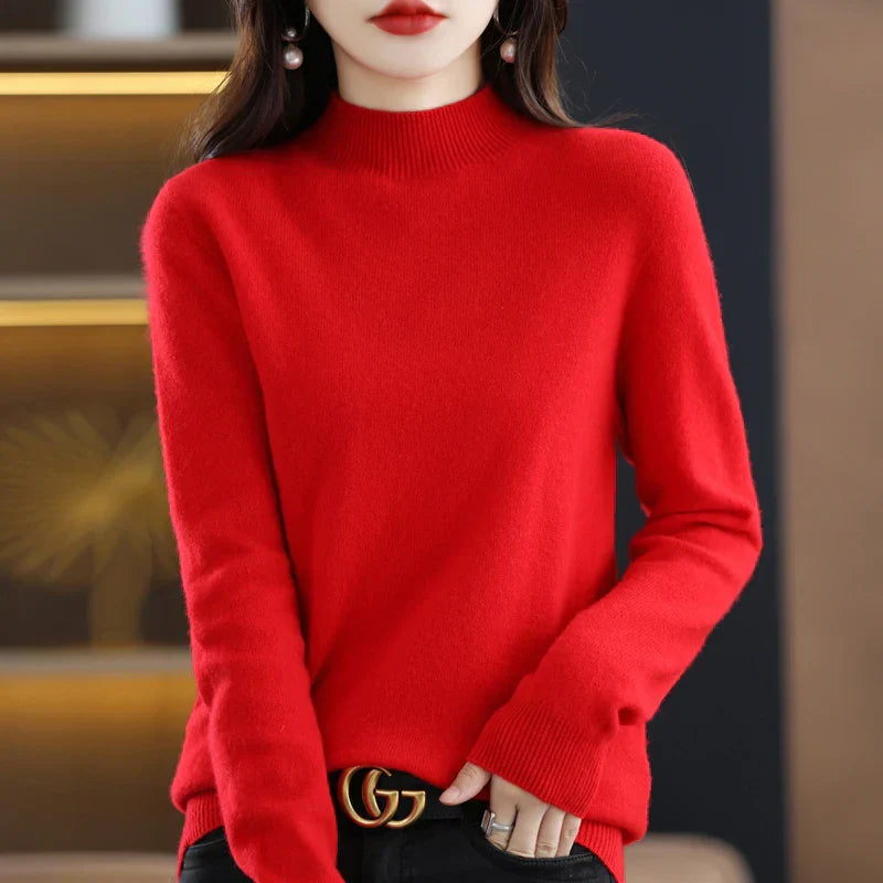 Carlotta – Stylowy Pullover z Wzorem Warkocza