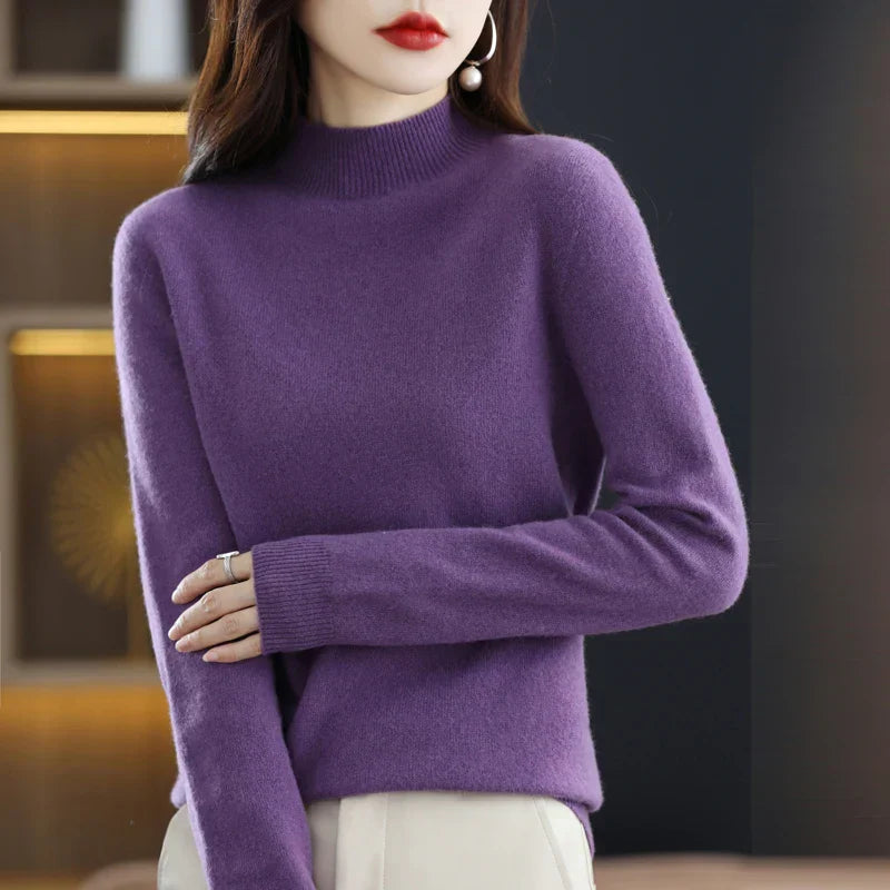 Carlotta – Stylowy Pullover z Wzorem Warkocza