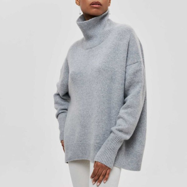 Berenice – Pullover z Wysokim Kołnierzem