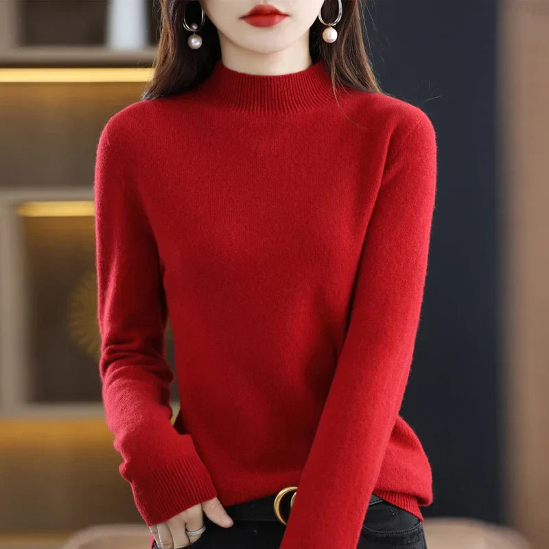 Carlotta – Stylowy Pullover z Wzorem Warkocza