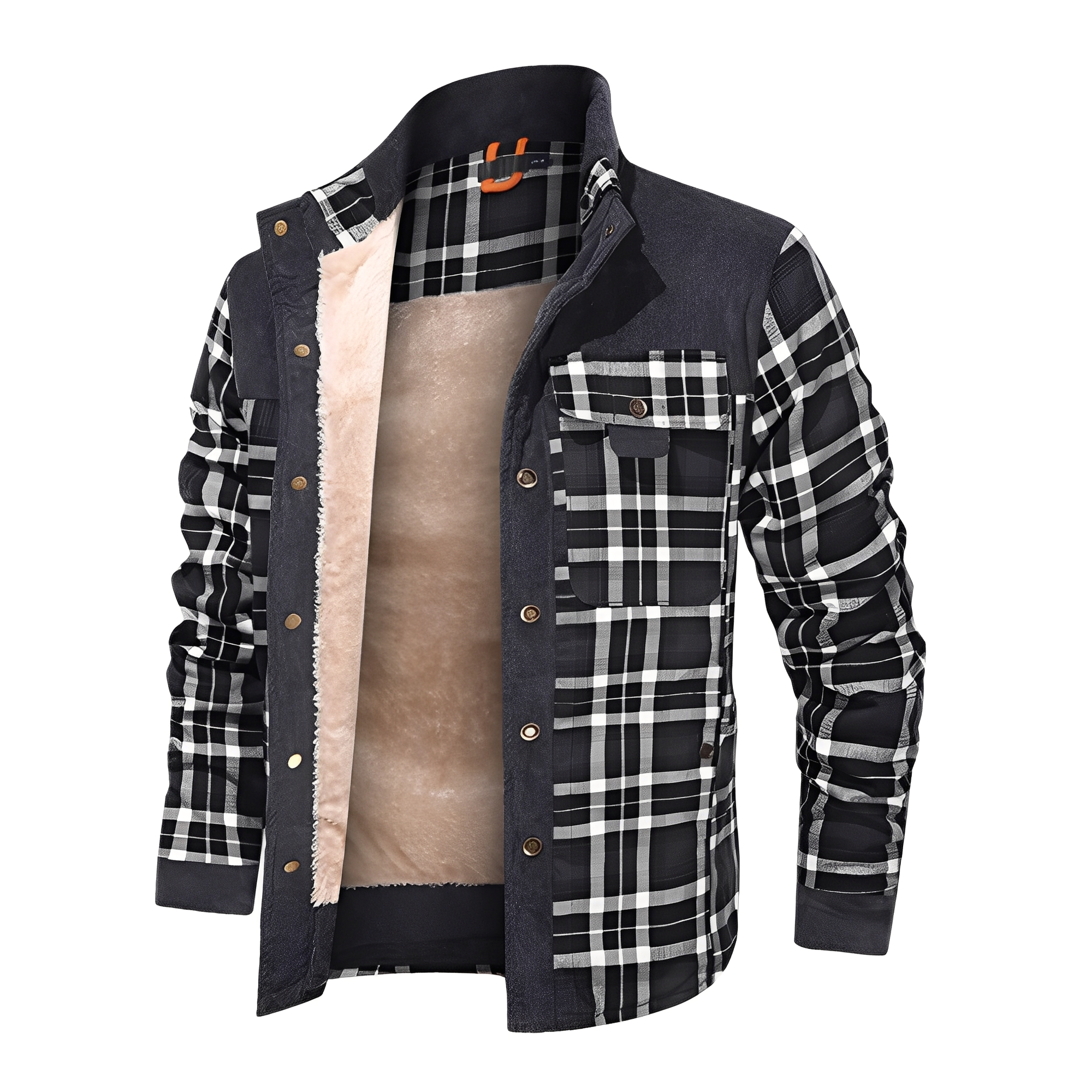 Harmon - Stylowa męska kurtka w kratkę