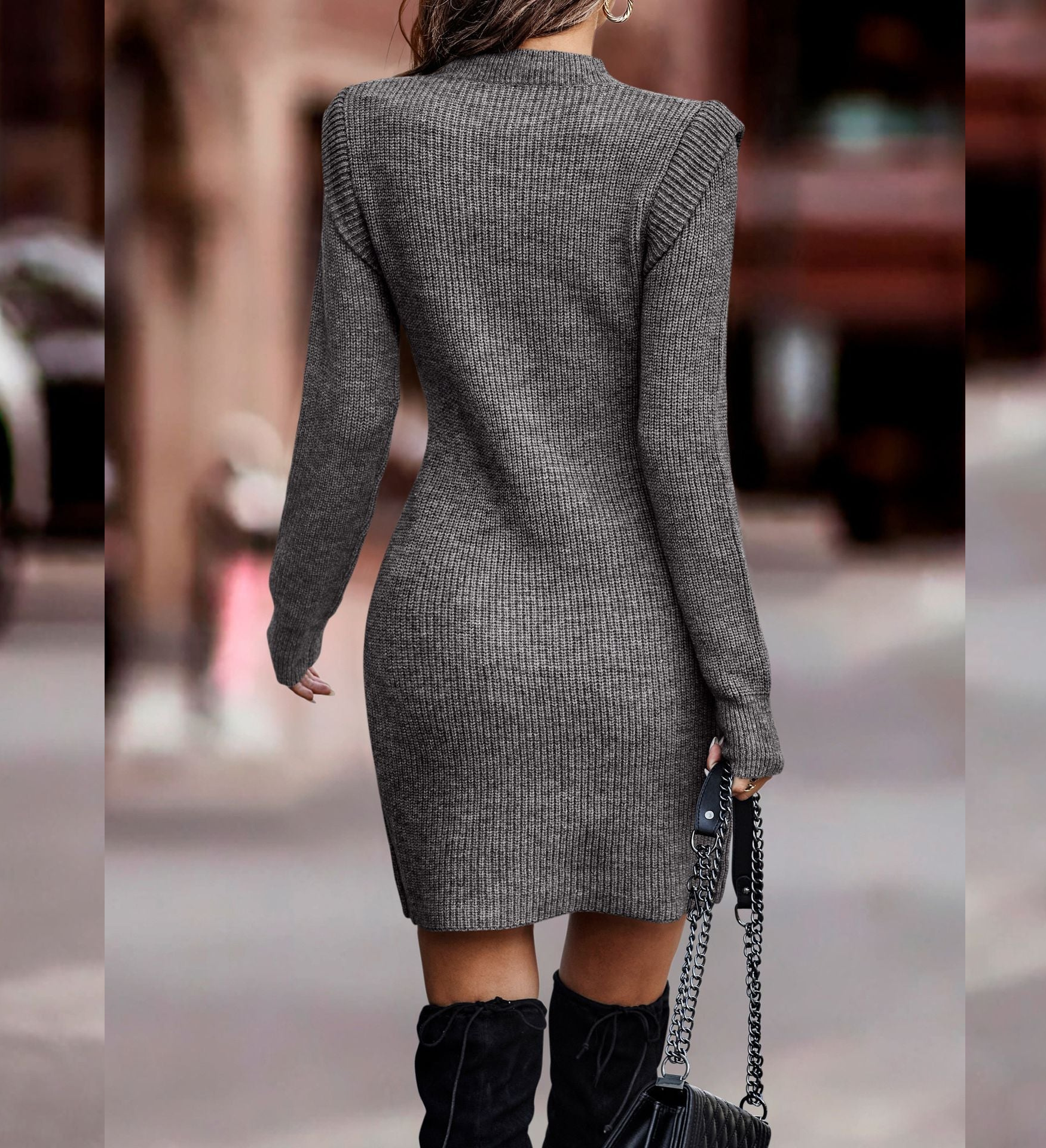 Eliana – Modna sukienka dzianinowa