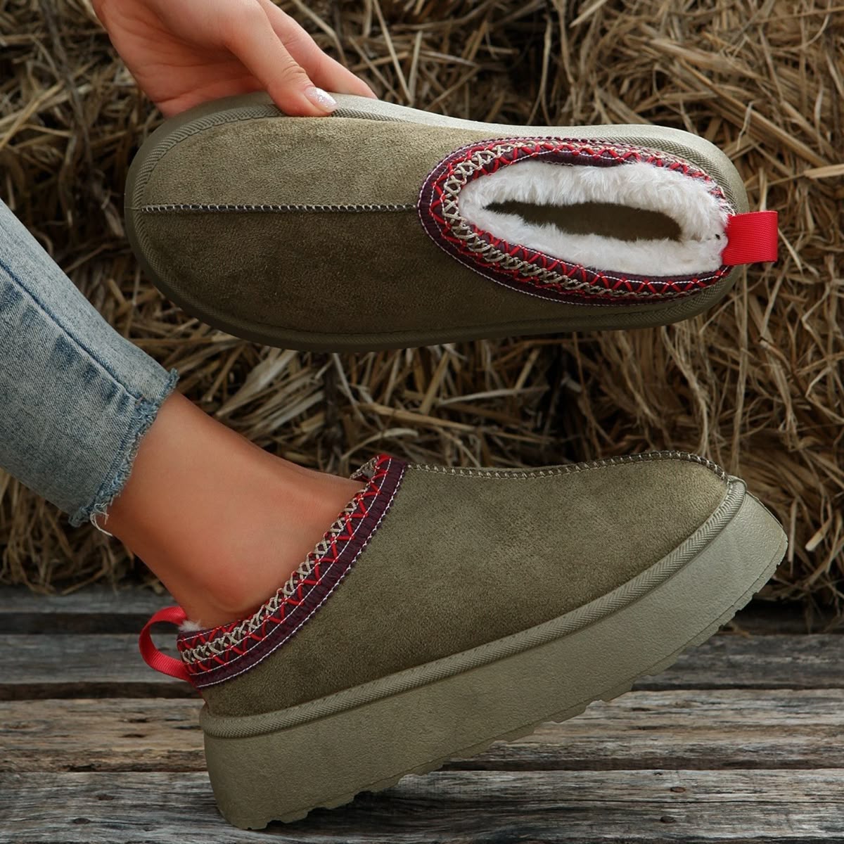 Audrey – Buty śniegowe modne styl muffin