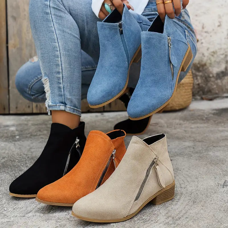 Klara – Buty z zamkiem błyskawicznym