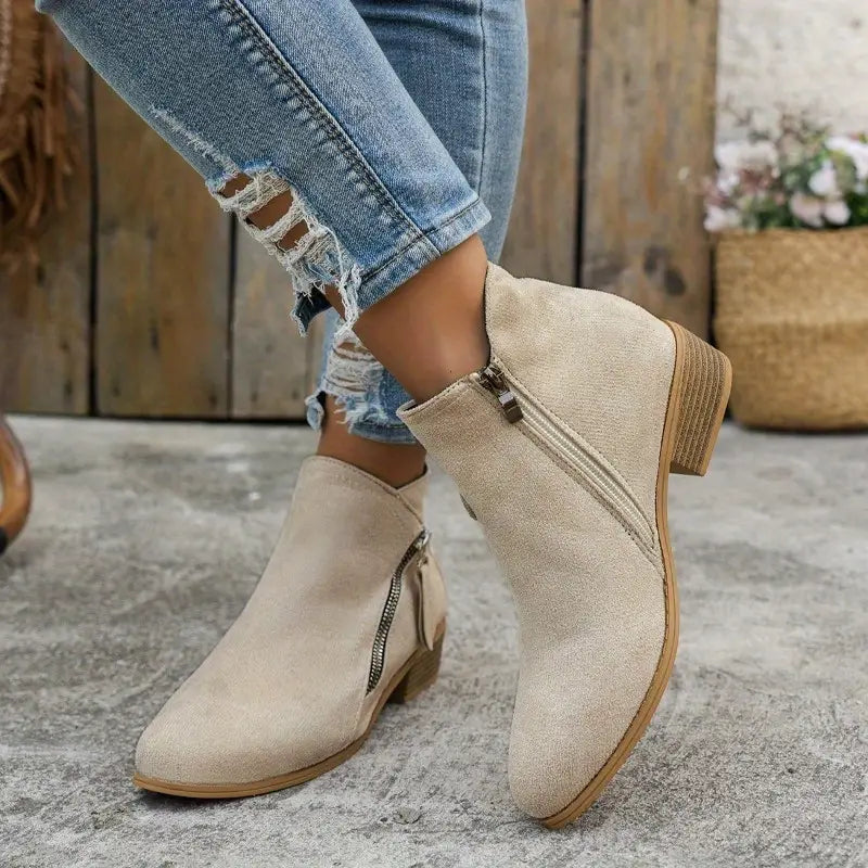 Klara – Buty z zamkiem błyskawicznym