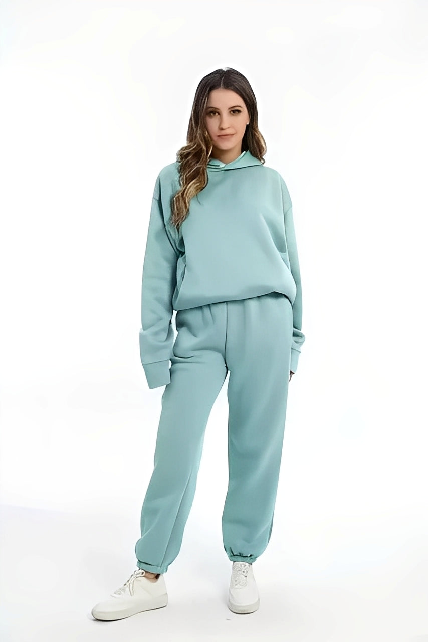 Adelia – Jednokolorowy Komplet Hoodie