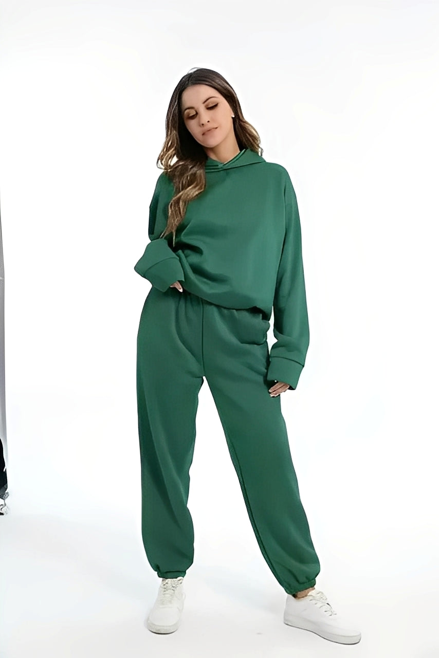 Adelia – Jednokolorowy Komplet Hoodie