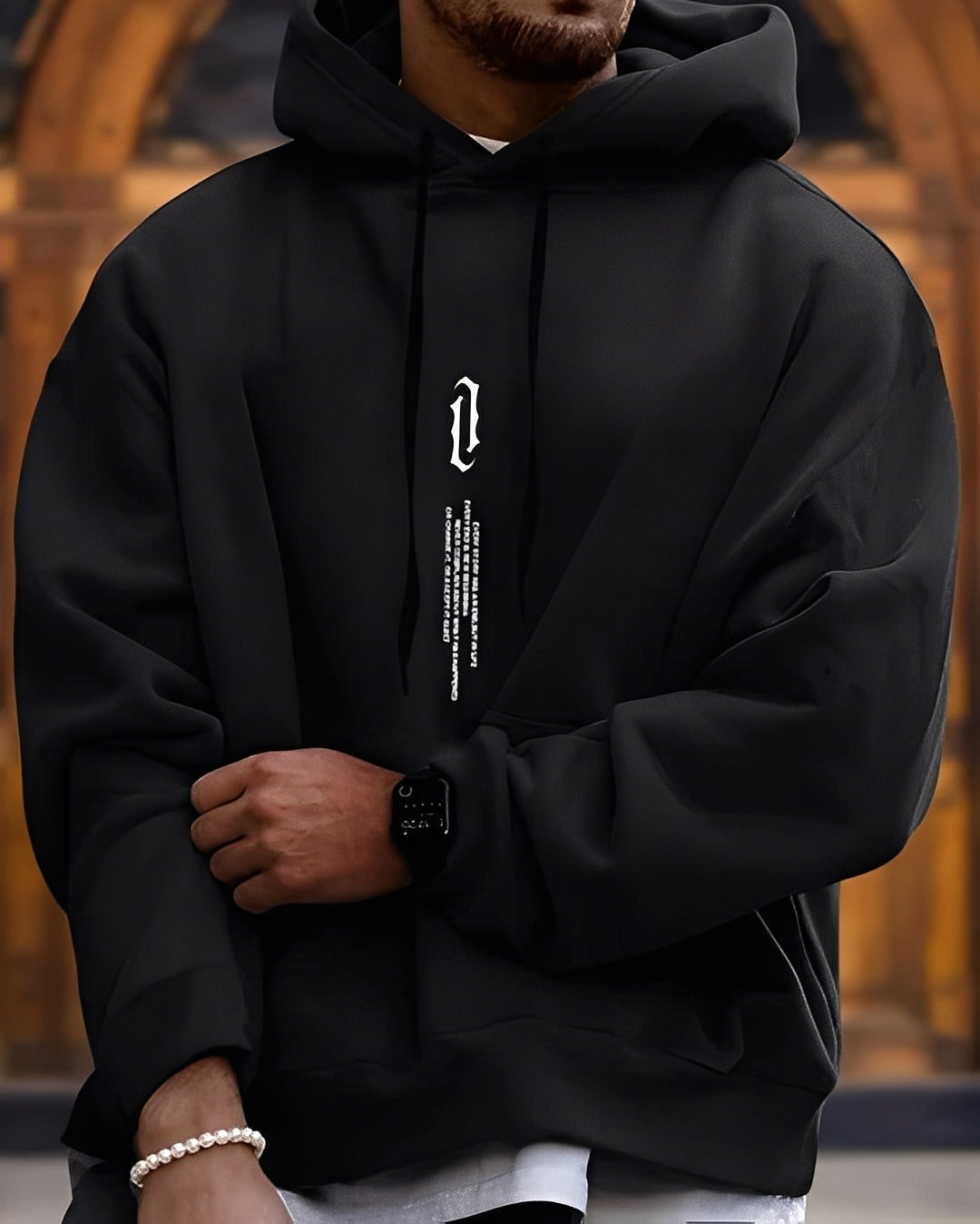 Clayton - Modny i swobodny męski hoodie z grafiką