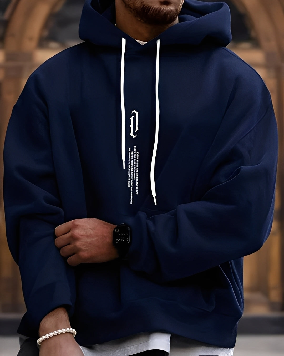 Clayton - Modny i swobodny męski hoodie z grafiką