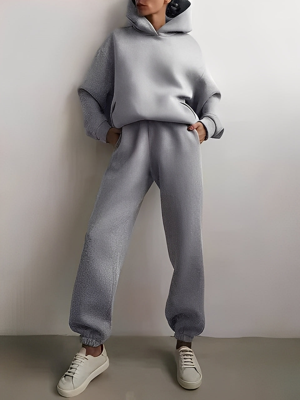 Adelia – Jednokolorowy Komplet Hoodie