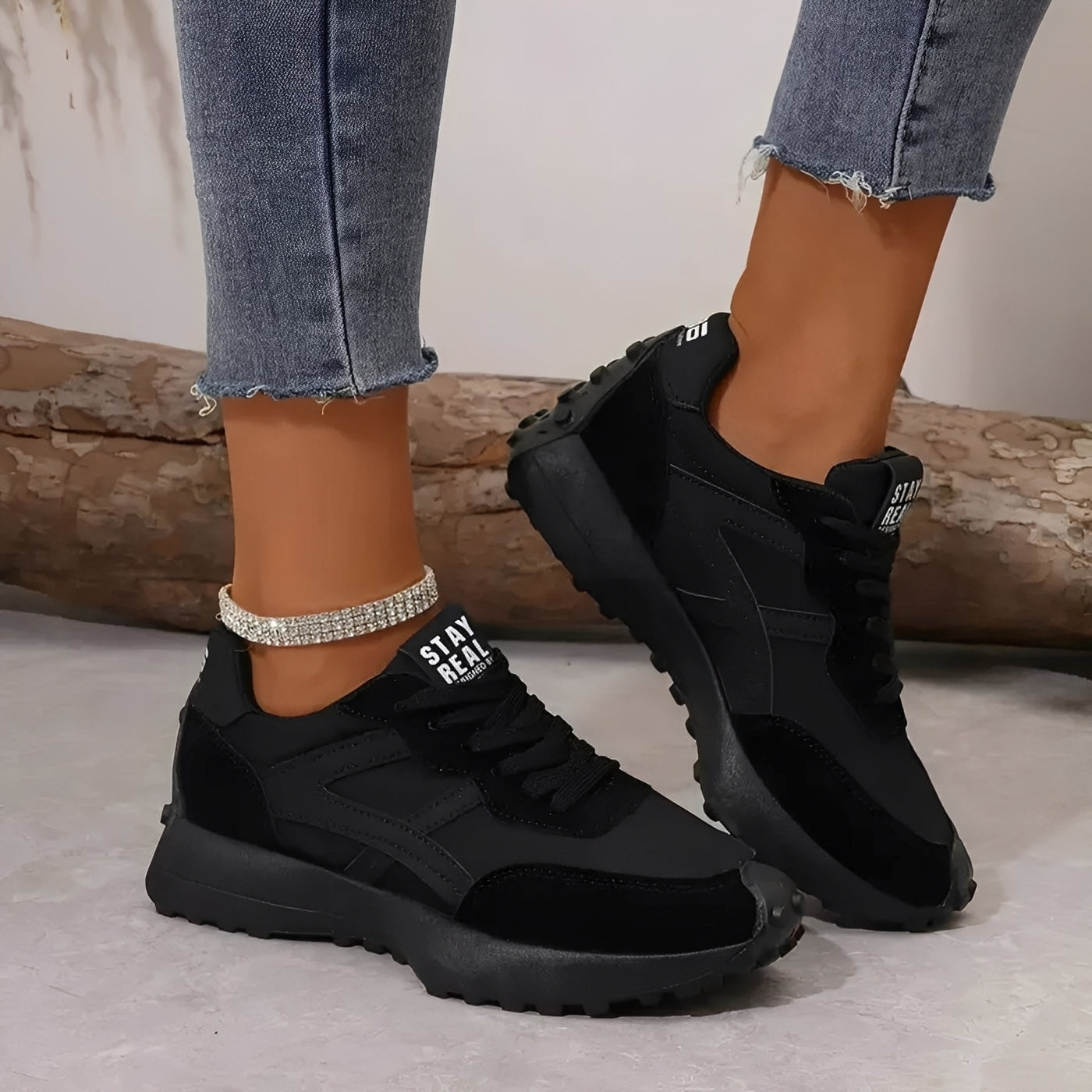 Davena - Lekkie damskie buty sportowe z antypoślizgową podeszwą