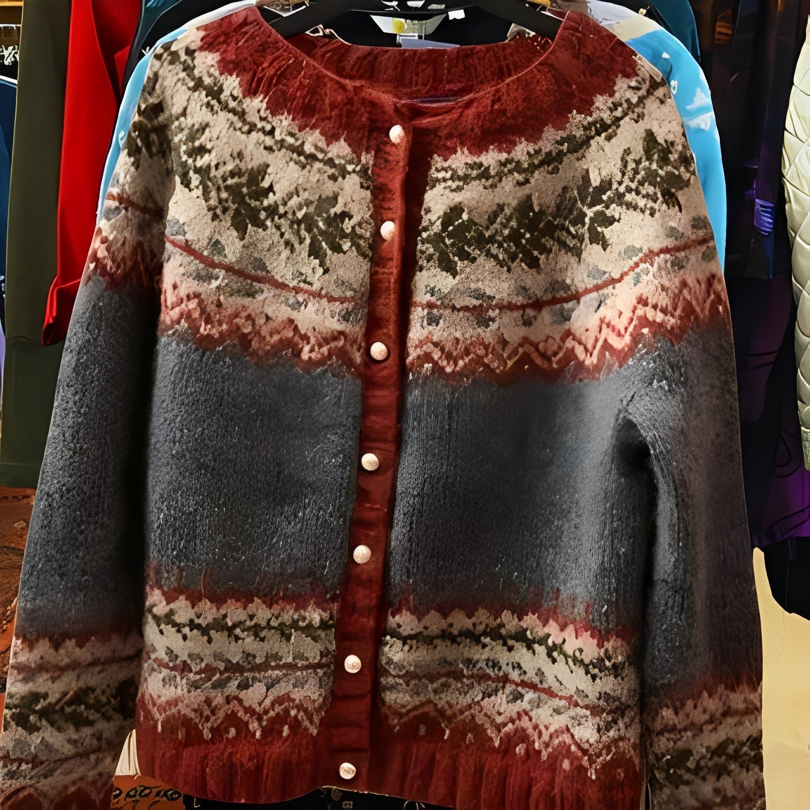 Nicola - Stylowy etniczny kardigan dla kobiet