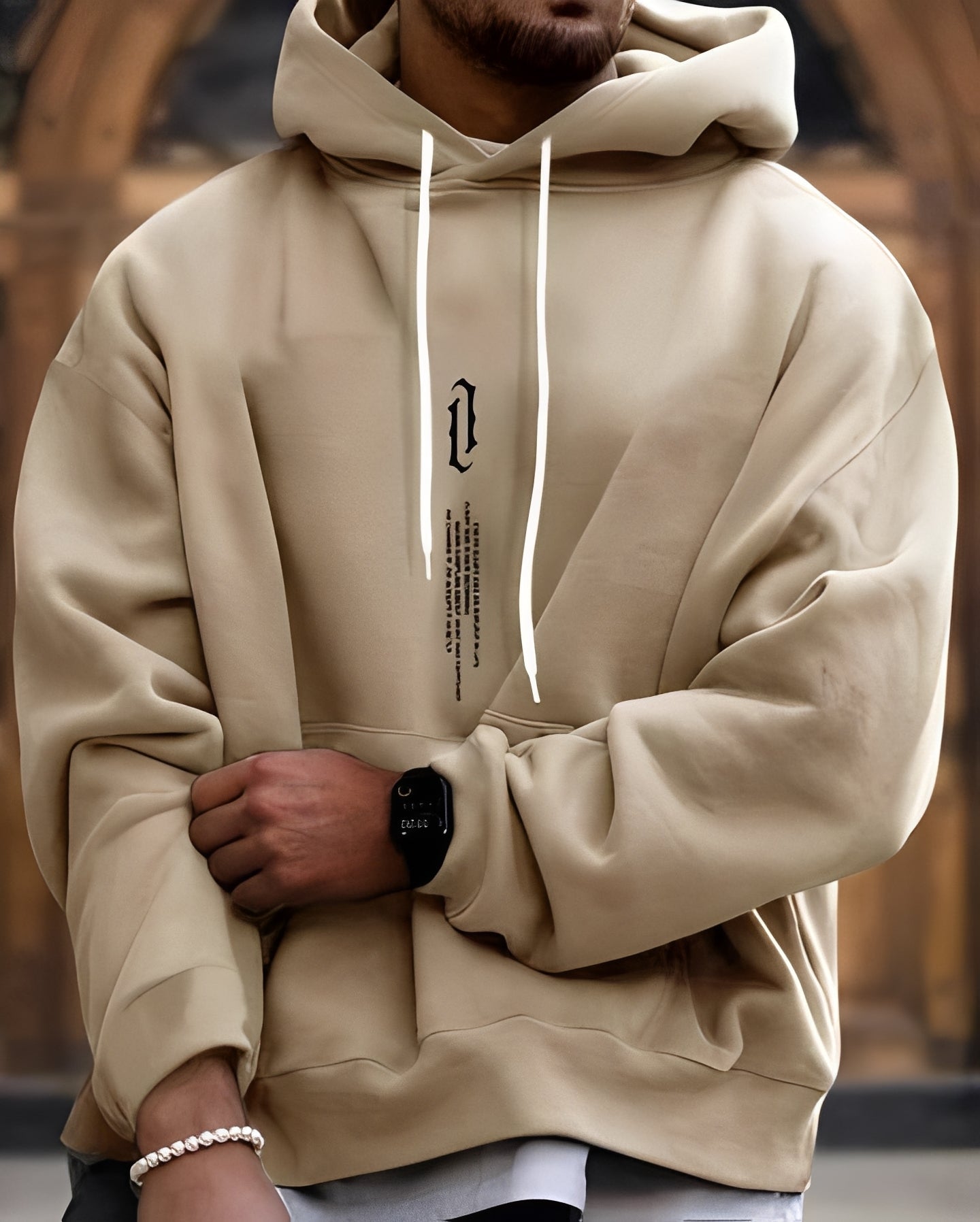 Clayton - Modny i swobodny męski hoodie z grafiką