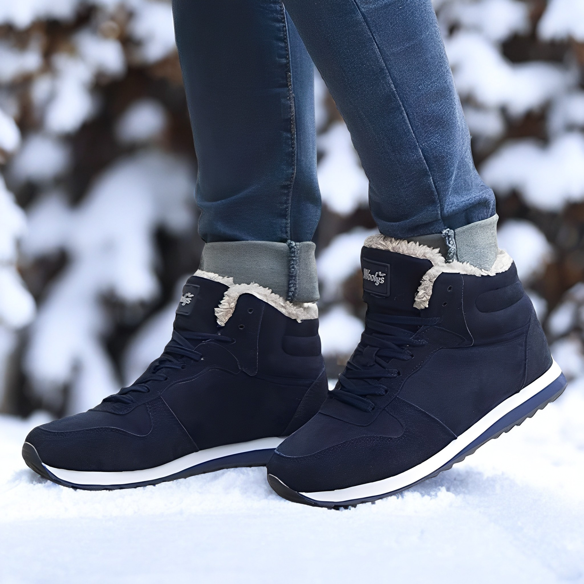 Crosby - Modne, ciepłe zimowe buty męskie