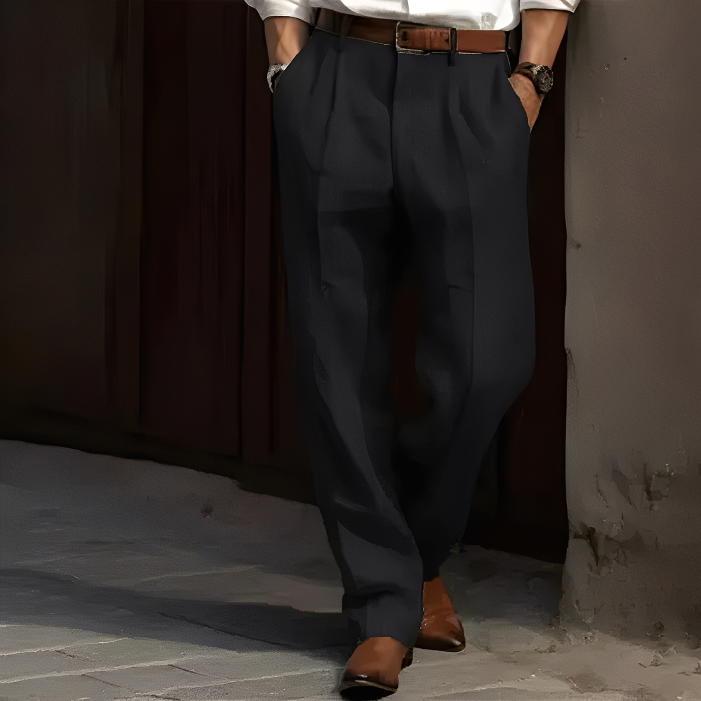 Lennart – Męskie elastyczne spodnie o stylowym kroju